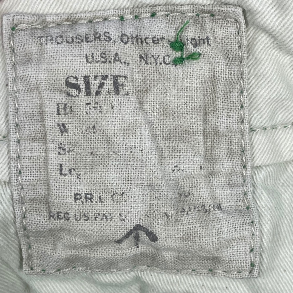 Polo Ralph Lauren Green Officer Trousers Straight Leg Chino Mens 34x34 - Picture 4 of 11